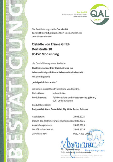 Qualitätssicherung bei veganen Lebensmitteln