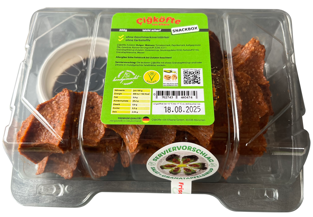 Cigköfte Snackbox 300g – vegane Snackportion